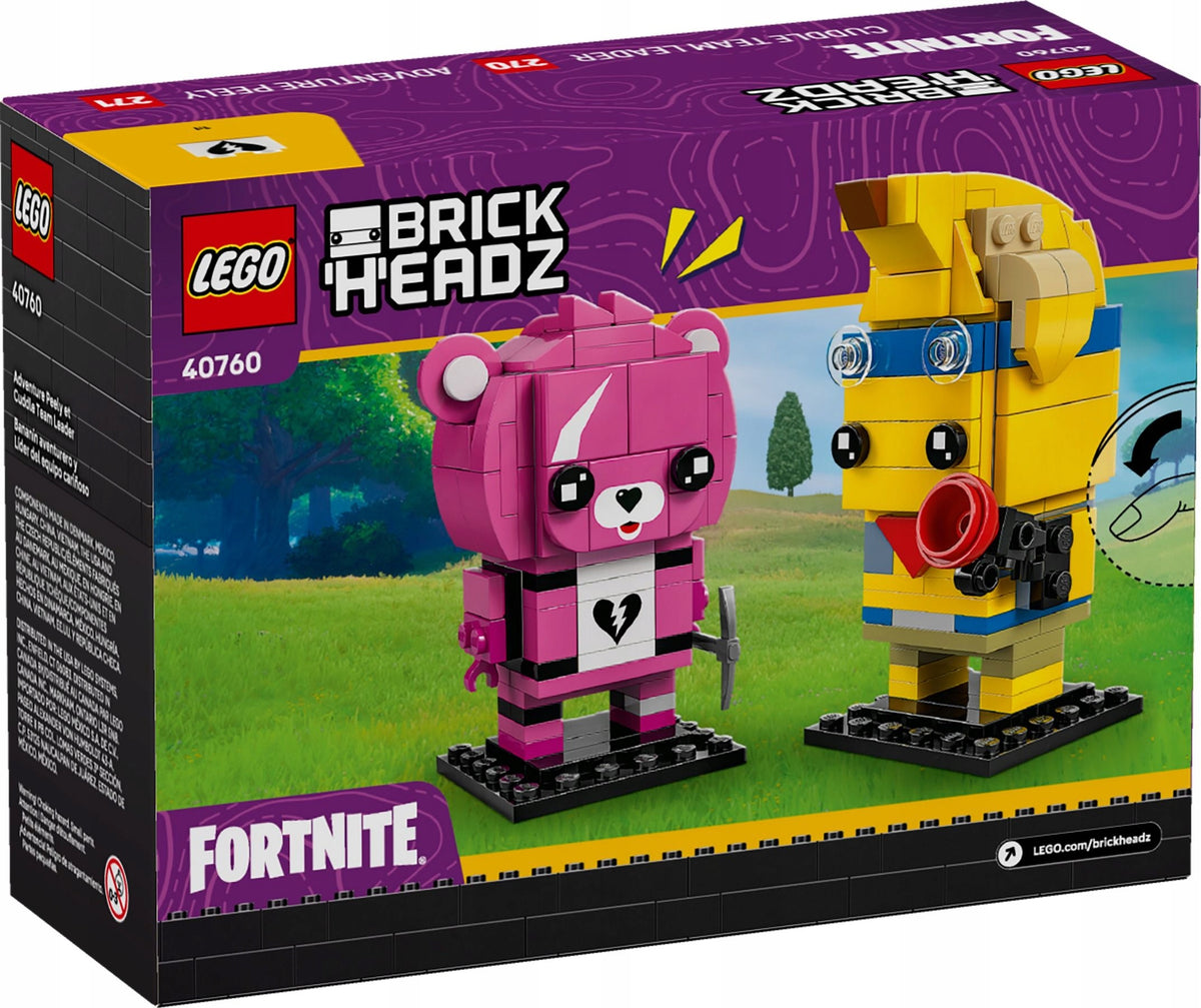 LEGO 40760 BRICKHEADZ - ADVENTURE SKINS FROM THE TROPICS AND TEAM LEADER Packaging status original