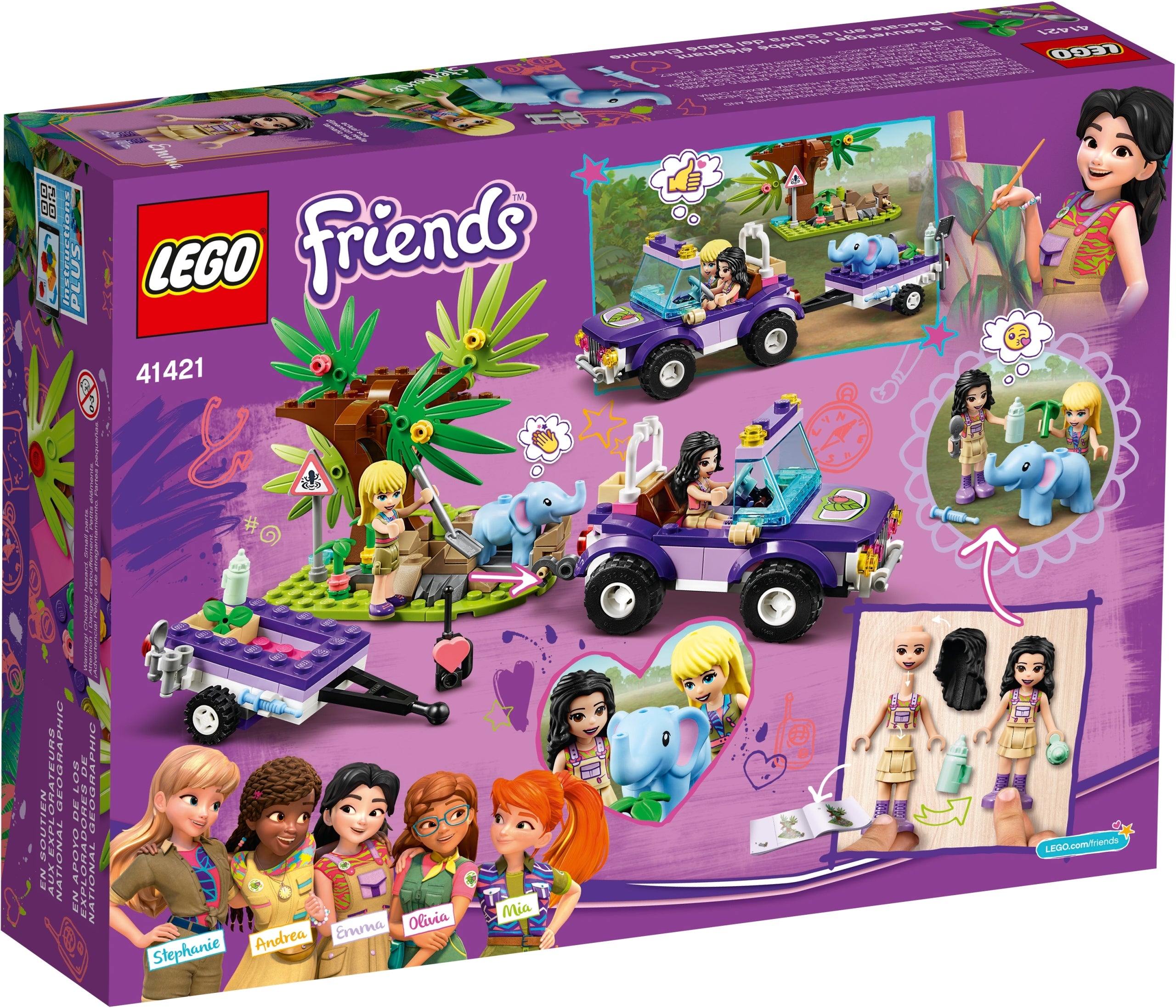 41421 LEGO® Friends Drambliuko gelbėjimas džiunglėse
