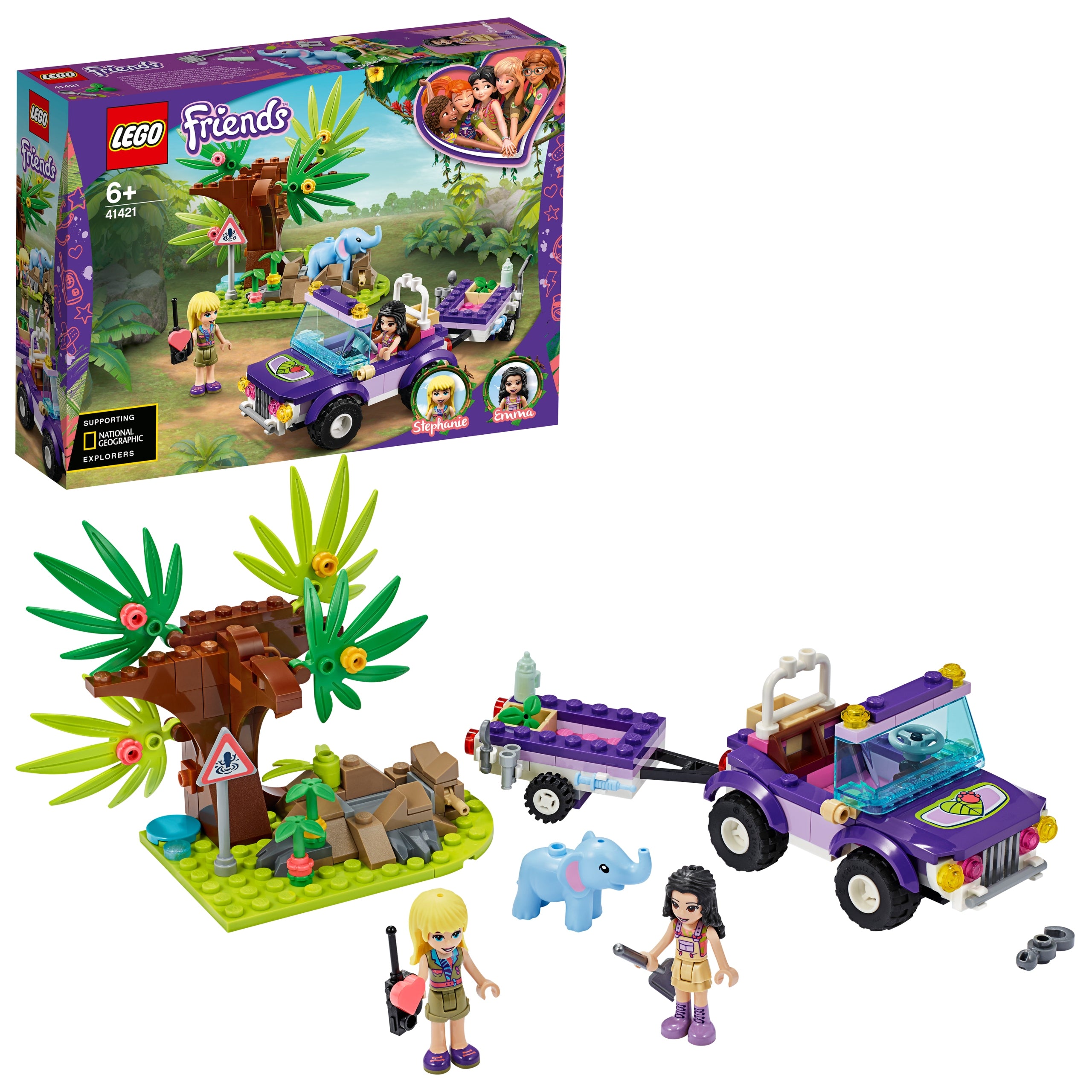 41421 LEGO® Friends Drambliuko gelbėjimas džiunglėse