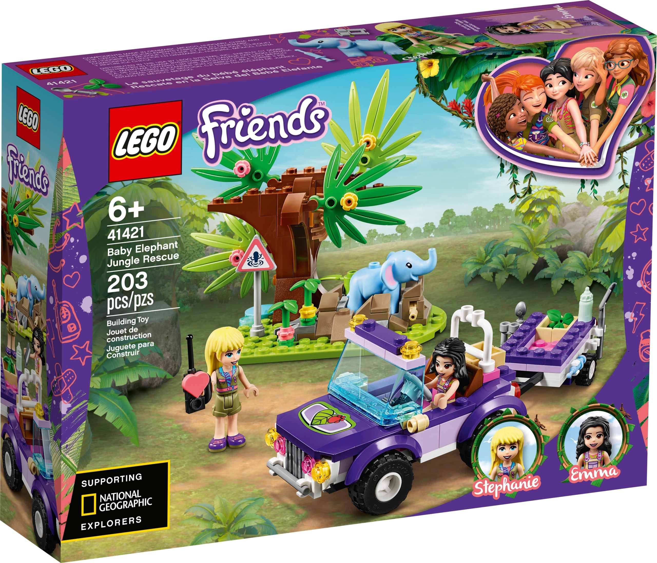 41421 LEGO® Friends Drambliuko gelbėjimas džiunglėse