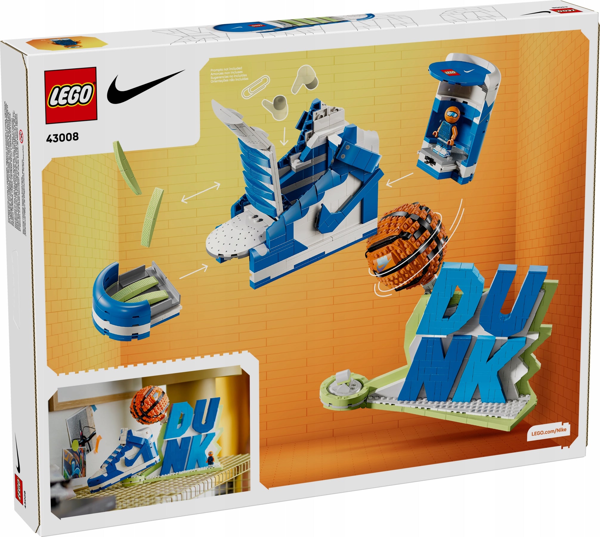 LEGO 43008 Nike - Nike Dunk x LEGO Set Product number 43008