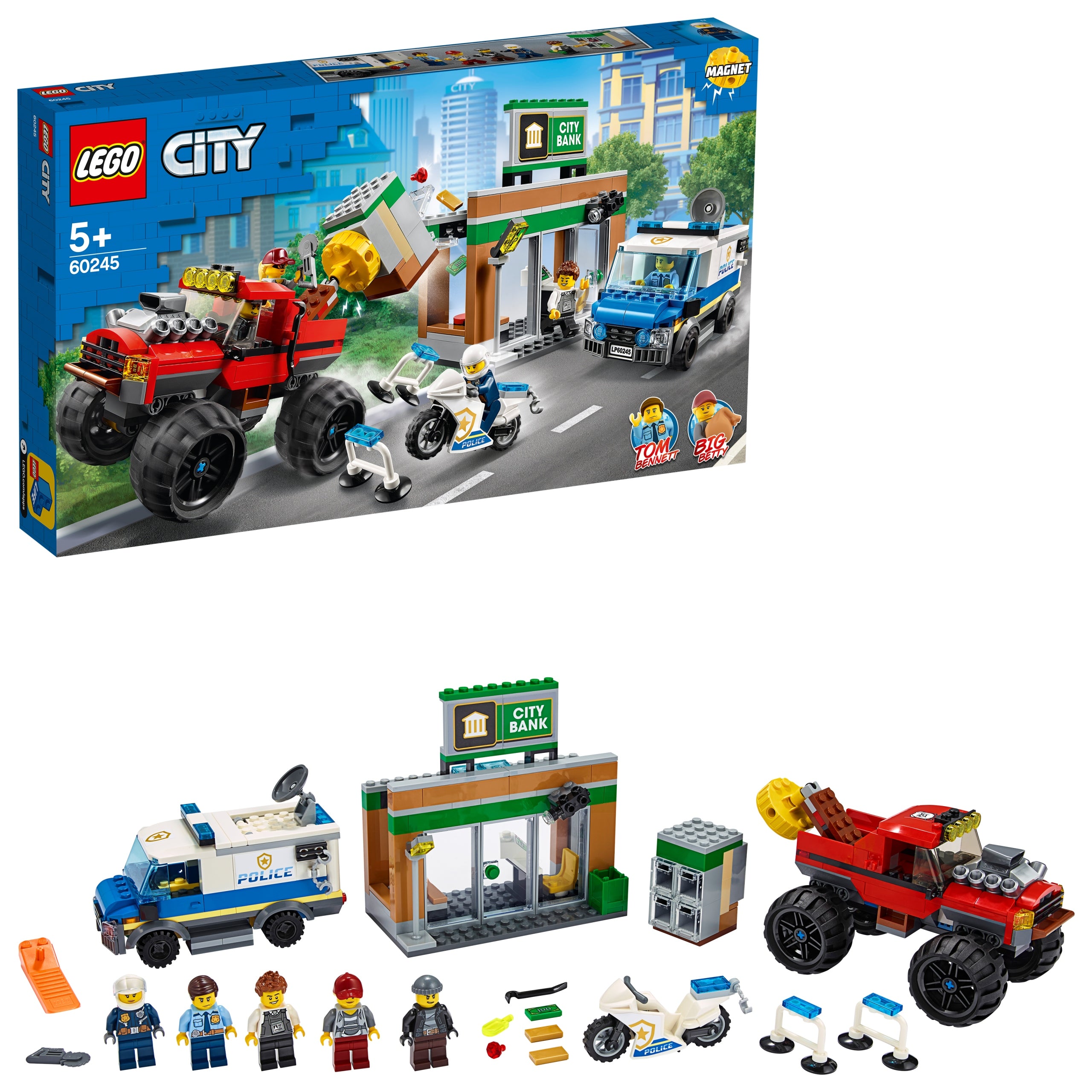 60245 LEGO® City Policijos sunkvežimio monstro apiplėšimas