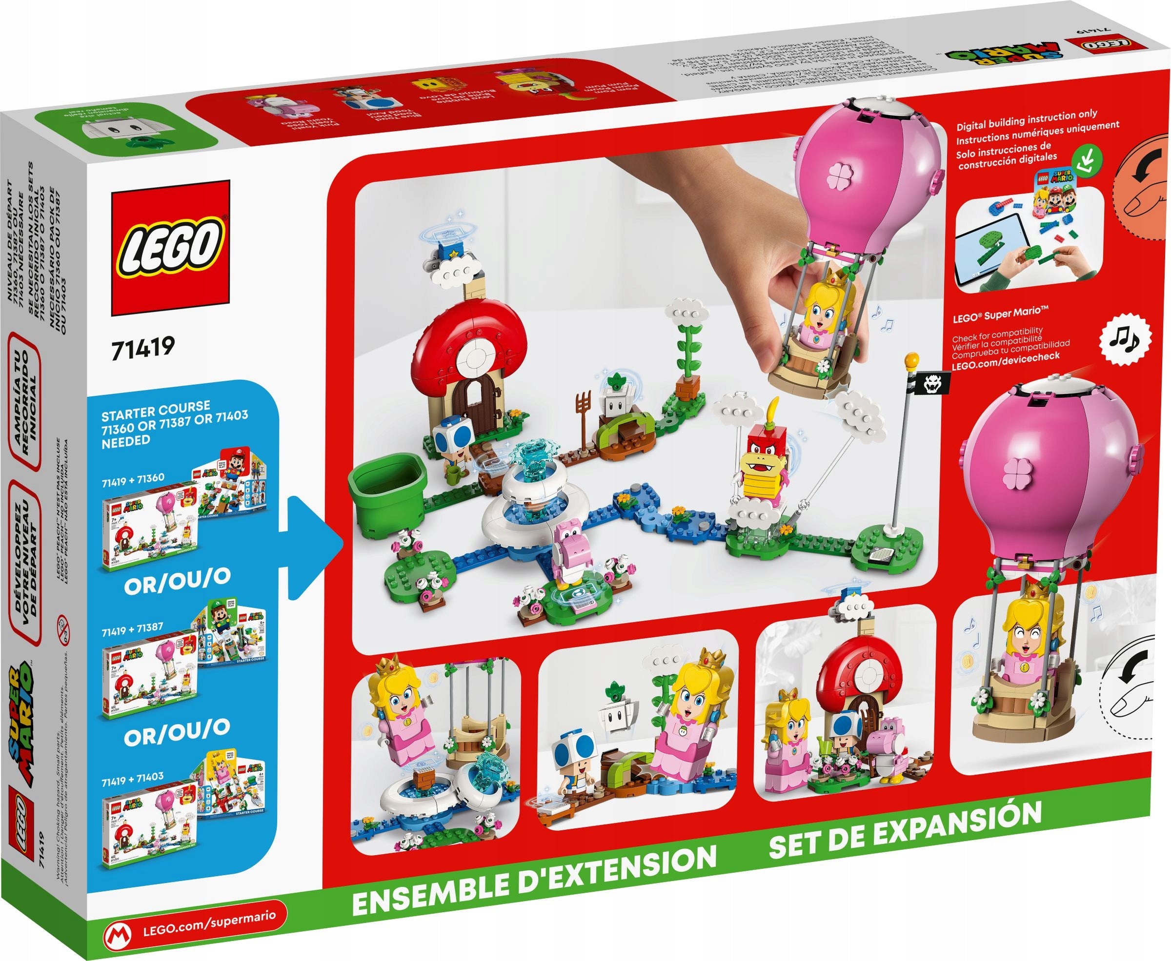 LEGO 71419 Super Mario Peach balloon flight and garden EAN (GTIN) 5702017434094