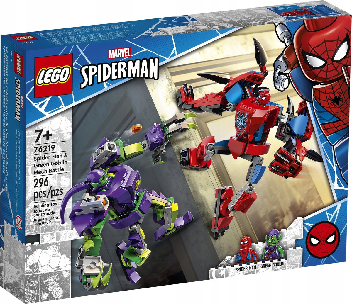 LEGO 76219 SUPER HEROES BATTLE OF SPIDER-MAN AND GOBLIN MECHS
