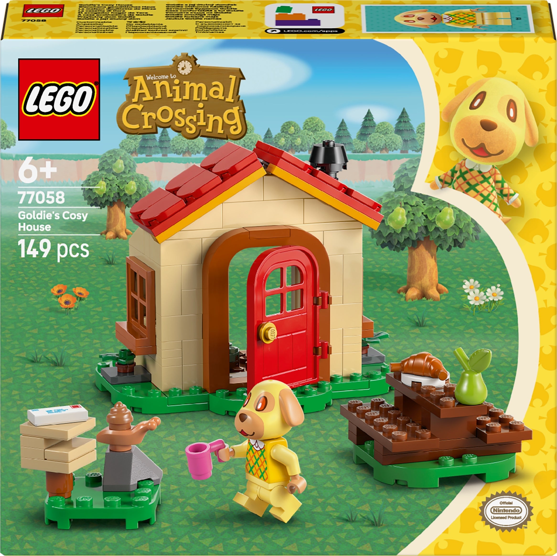 LEGO Animal Crossing 77058 Cozy House Goldie Brand LEGO