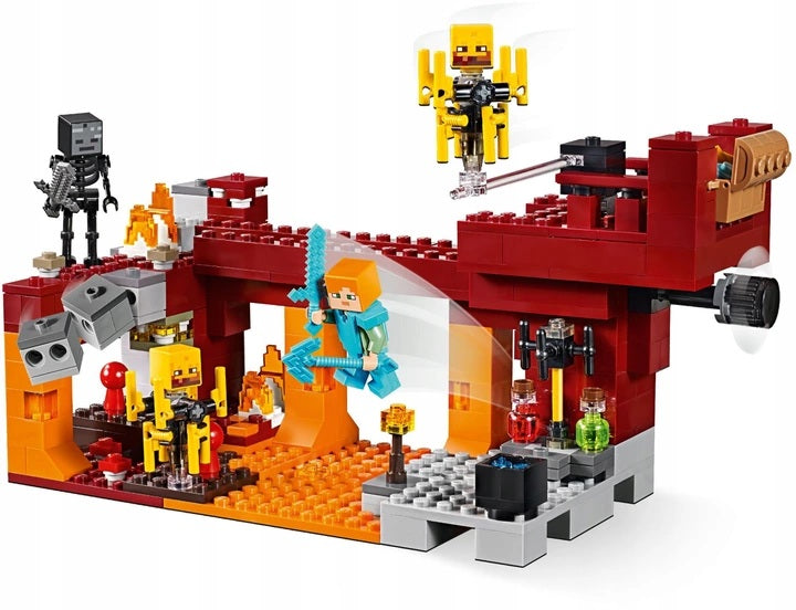 LEGO BLOCKS MINECRAFT 21154 BRIDGE FLAMES BLOCKS Brand LEGO