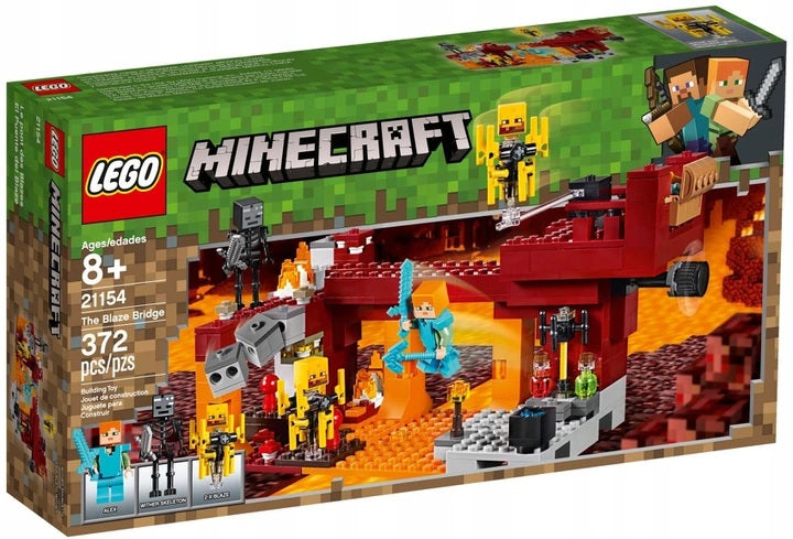 LEGO BLOCKS MINECRAFT 21154 BRIDGE FLAMES BLOCKS