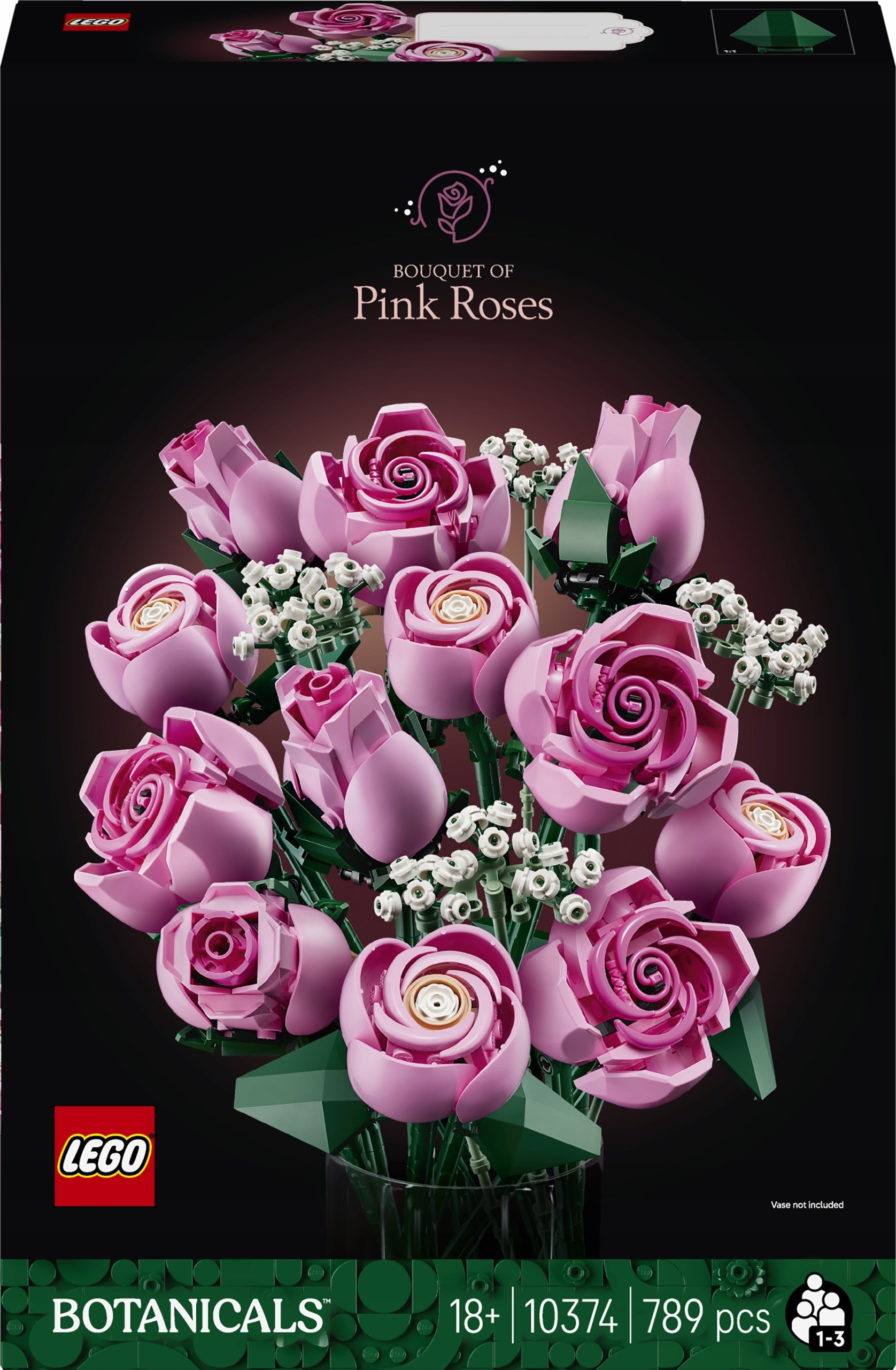 LEGO Botanicals Bouquet of pink roses 10374