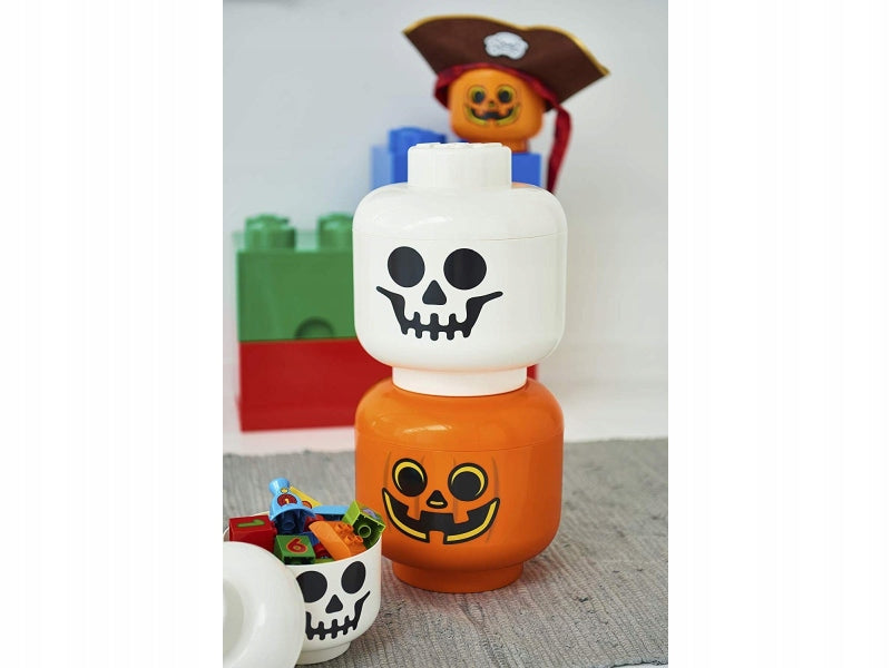 LEGO Box 40311729 Small pumpkin head container S Color orange