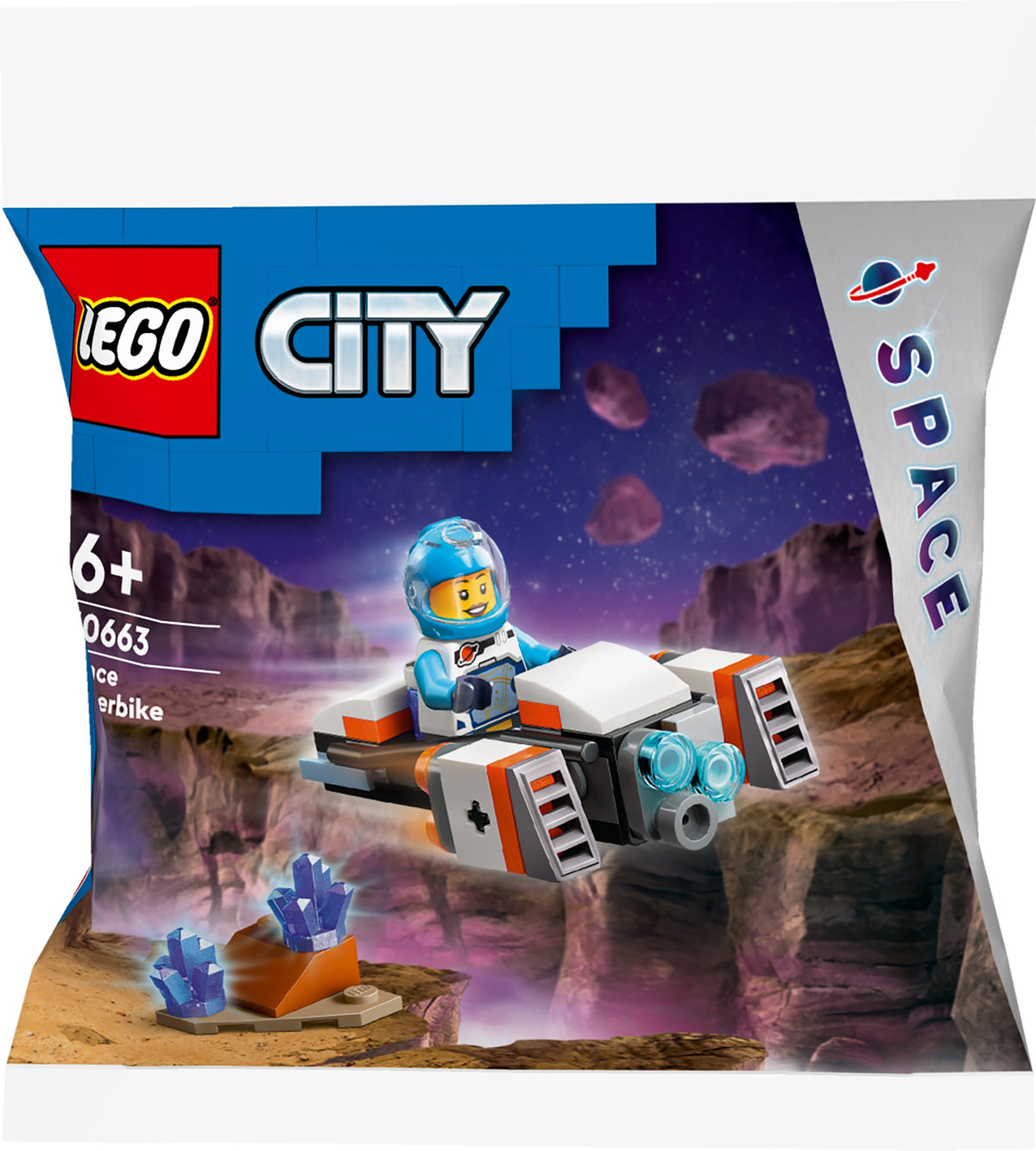 LEGO City 30663 Space flying motorcycle SPACE Packaging status original