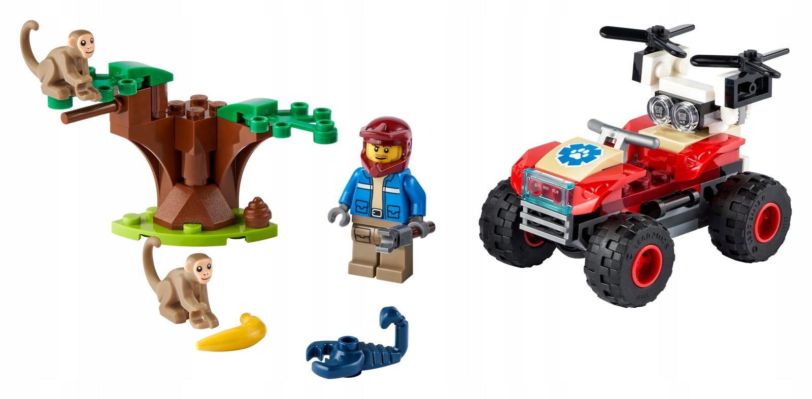 60300 LEGO® City Laukinės gamtos gelbėtojų keturratis