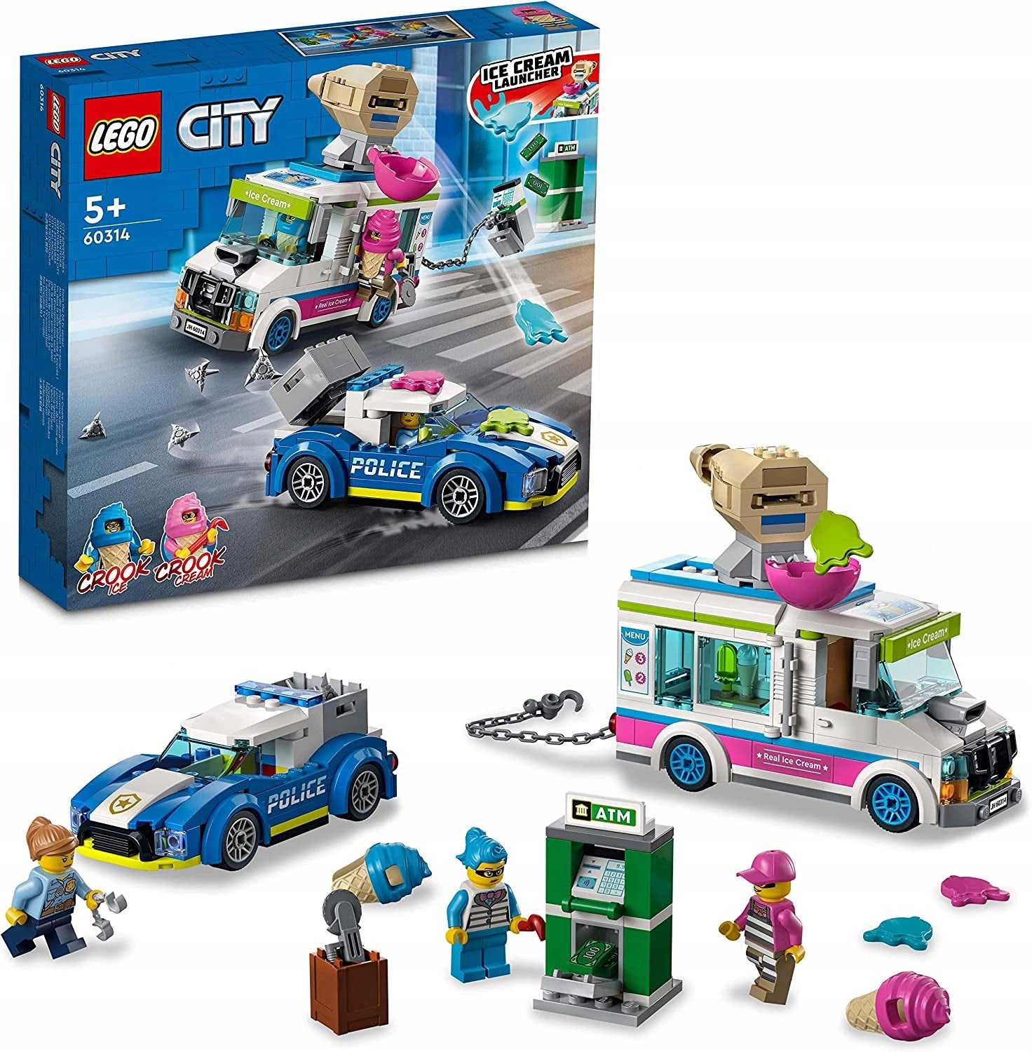 LEGO City 60314 Police chase after ice cream truck Product number 60314