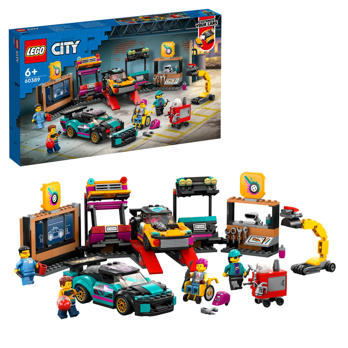 LEGO City 60389 Car tuning workshop Packaging status original