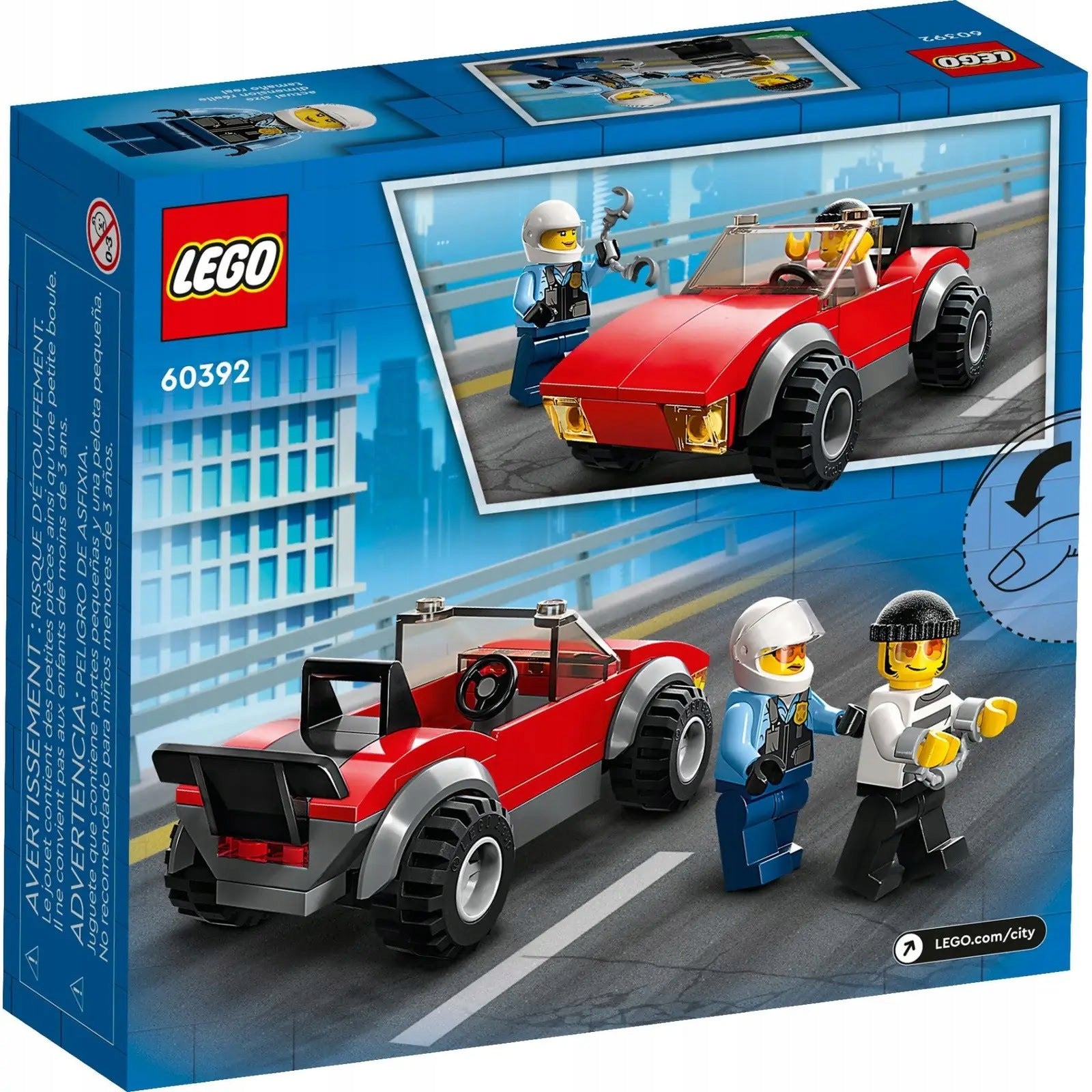 LEGO City 60392 Police motorcycle - car chase Packaging status original