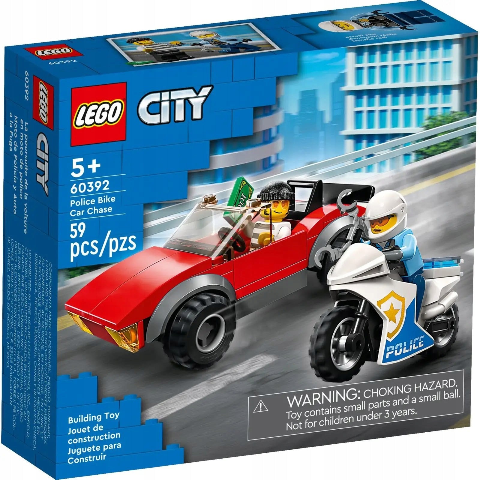 LEGO City 60392 Police motorcycle - car chase