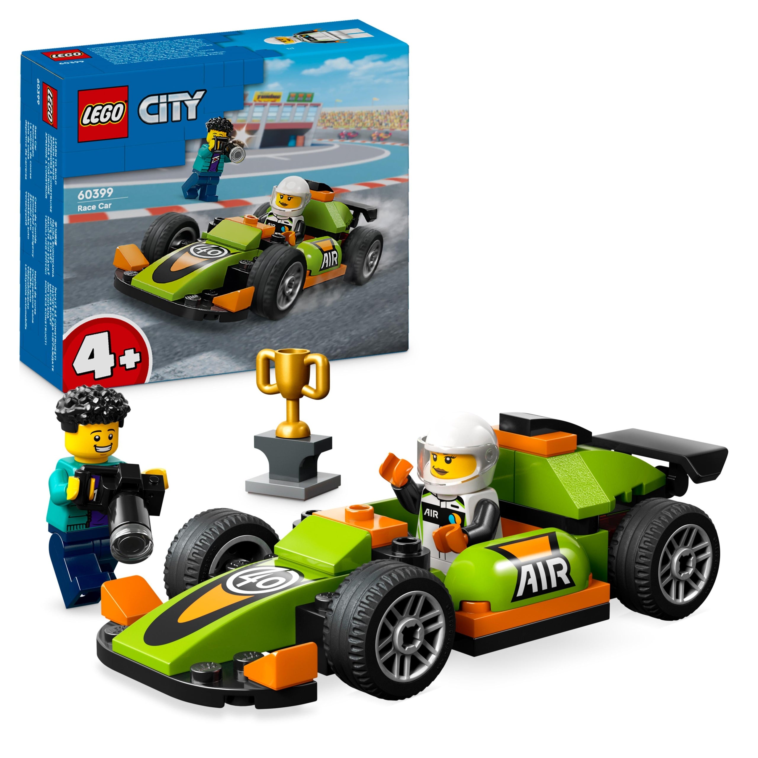 LEGO City 60399 Green race car