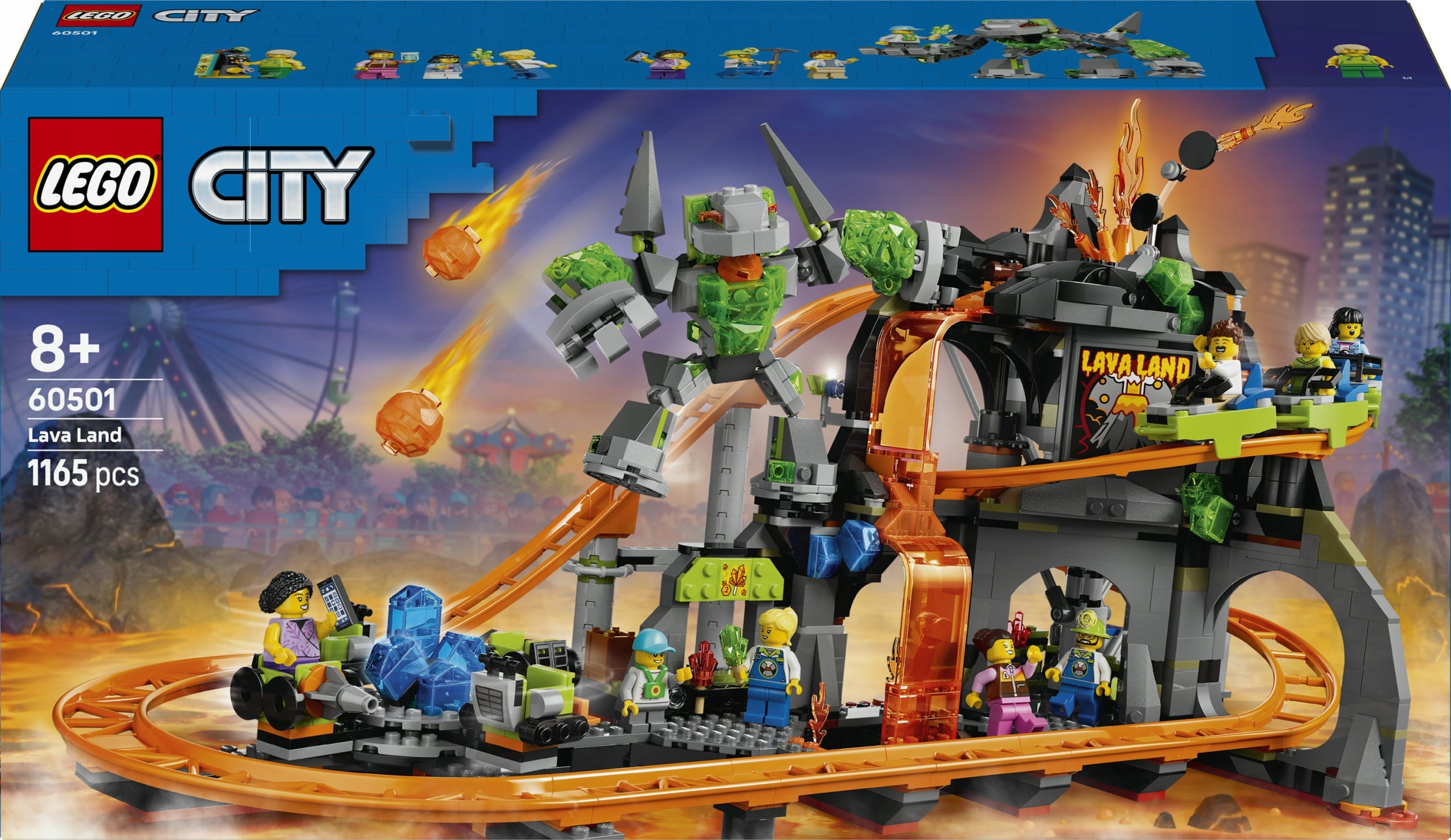 LEGO City Park rollercoasters Lava Land 60501