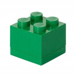 LEGO Container 4 MINI Block Box GREEN