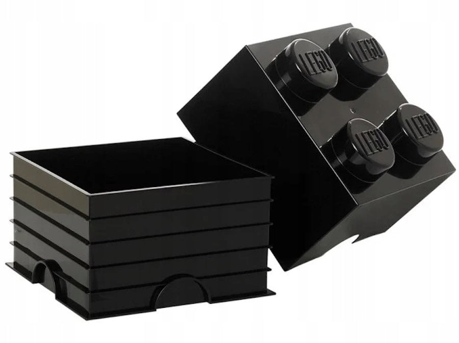 LEGO Container Block Brick 4 Box Container 2x2 BLACK 25 cm 40031733 Packaging status original