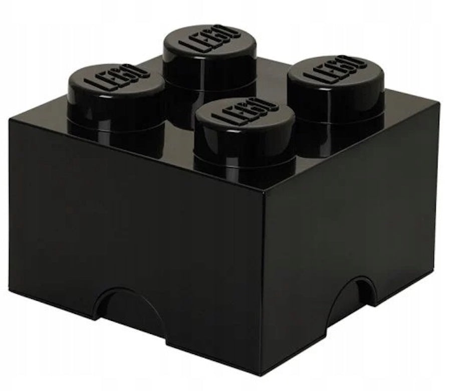 LEGO Container Block Brick 4 Box Container 2x2 BLACK 25 cm 40031733