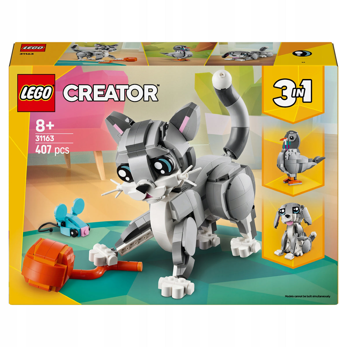 LEGO Creator 31163 Mischievous cat 3in1 Dog Pigeon