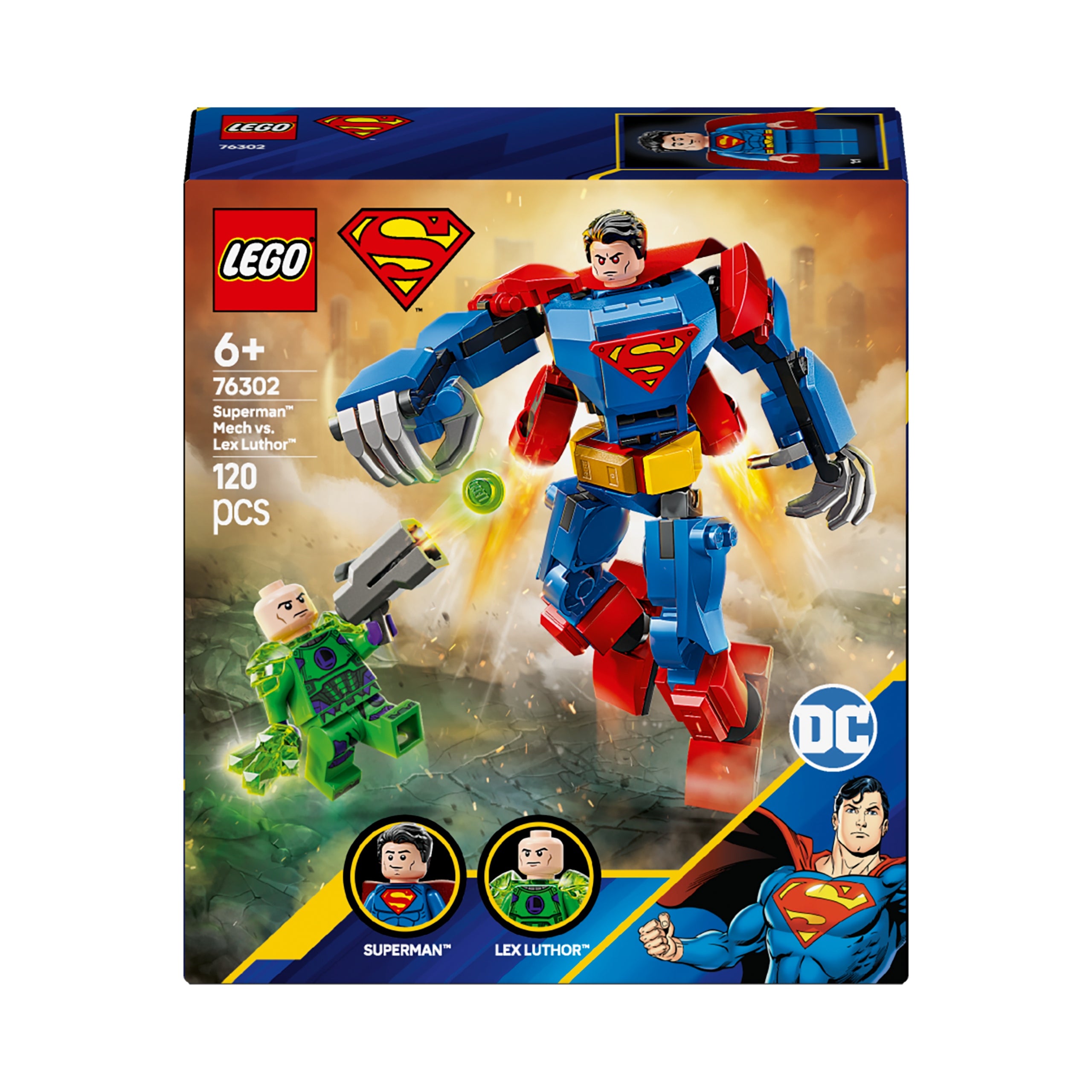 LEGO DC 76302 Moss Superman vs Lex Luthor Superman 6+ Packaging status original