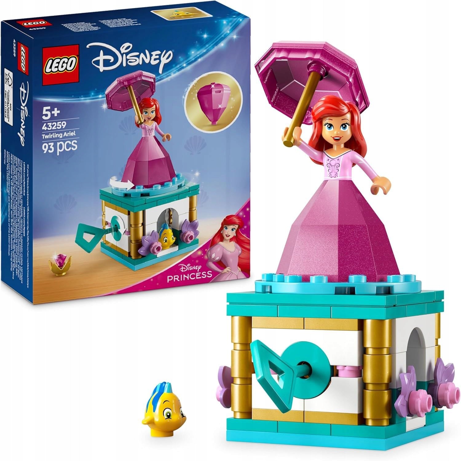 LEGO DISNEY PRINCESS SPINNING ARIELKA (43259) (BLOCKS)