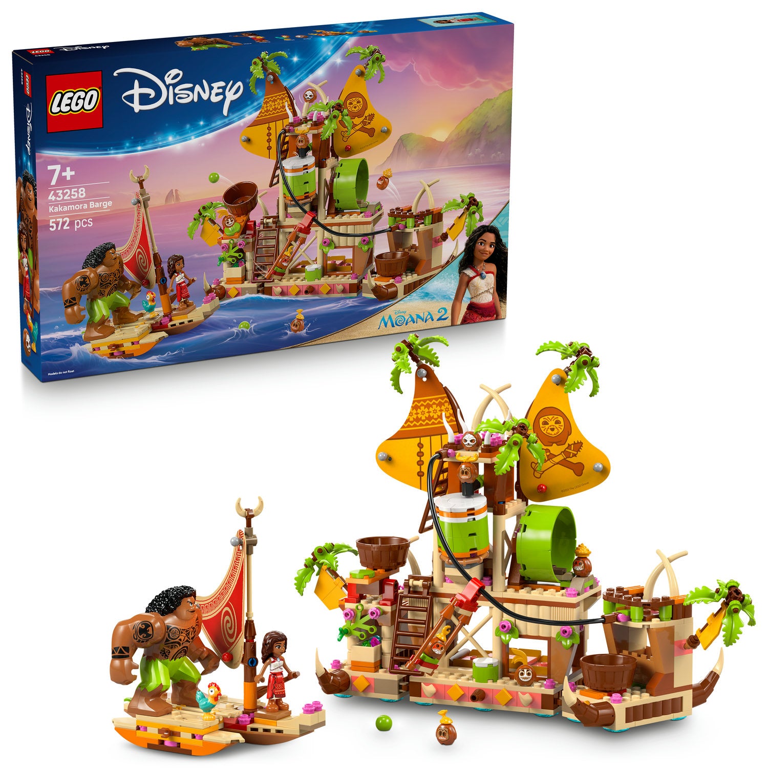 LEGO Disney 43258 - Vaiana 2 Barka Kakamorów Bricks for gift NEW