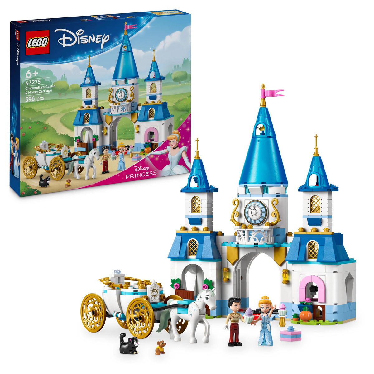 LEGO Disney 43275 Cinderella Castle and Carriage