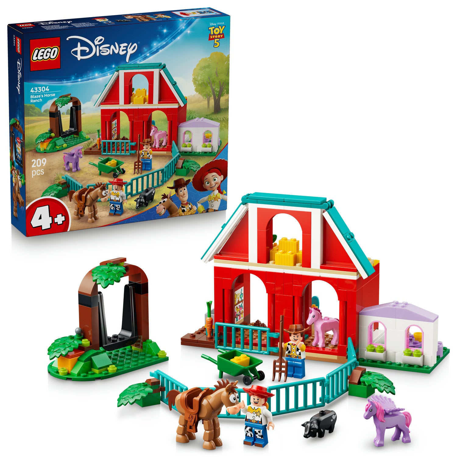 LEGO Disney Pixar 43304 Blaze's Horse Ranch Packaging status original