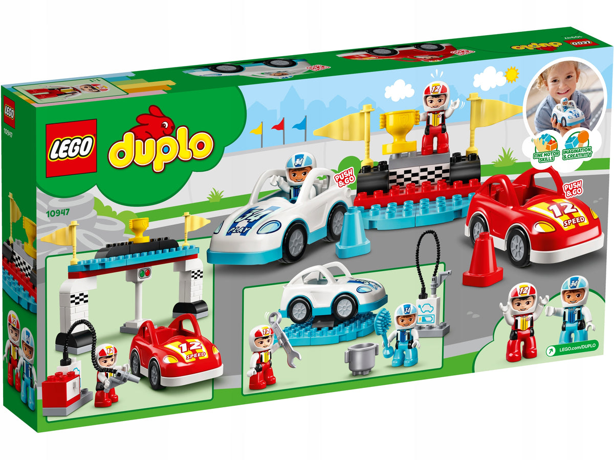 LEGO Duplo 10947 Racing Cars Race Cars Push & Go Packaging status original