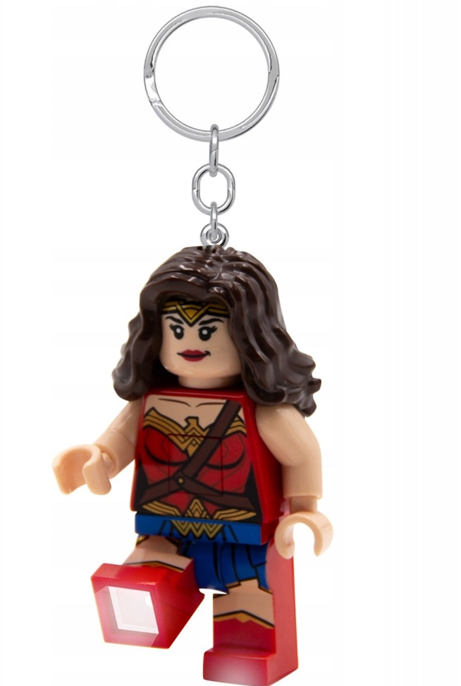 LEGO Flashlight Keychain DC Wonder Woman Figurine Keychain 2 x Led KE117H