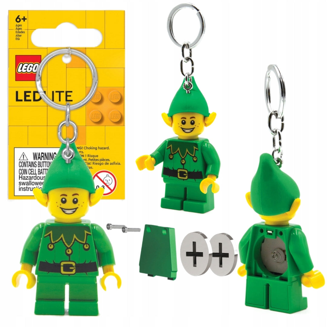 LEGO Flashlight Keychain Elf Green Minifigure LGL-KE181 Brand LEGO