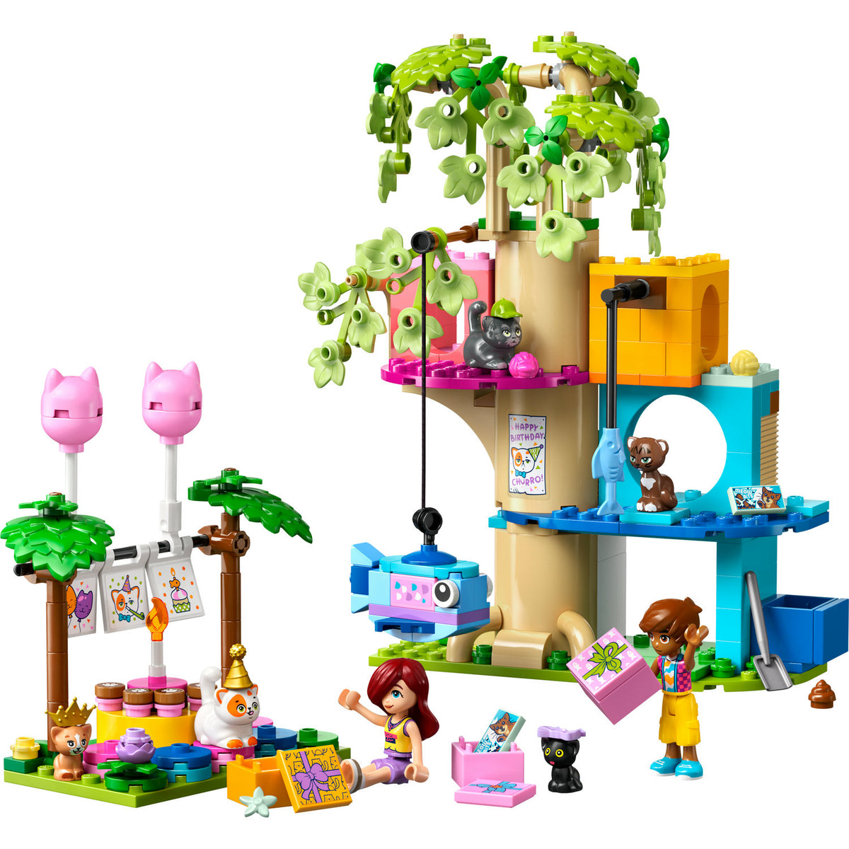 LEGO Friends 42666 Cat Birthday Party and Tree House Packaging status original