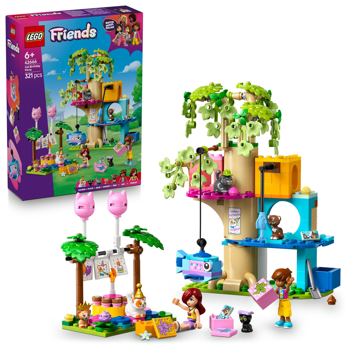 LEGO Friends 42666 Cat Birthday Party and Tree House