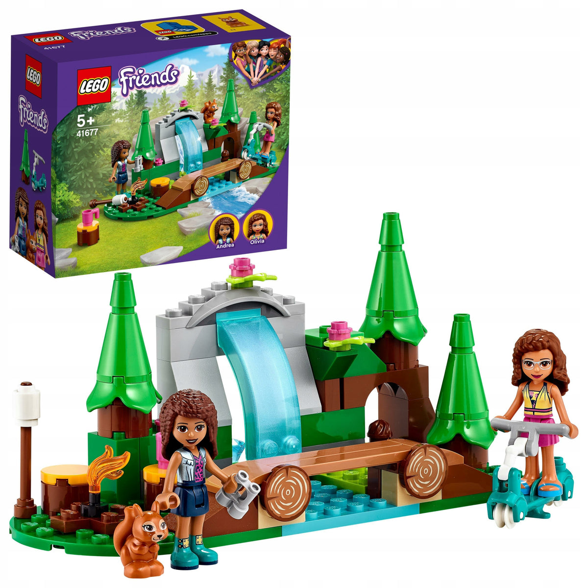 LEGO Friends Set - Forest Waterfall Andrea and Olivia 41677