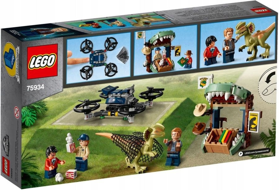 LEGO Jurassic World 75934 Dilophosaurus in the wild - drone - helicopter - network Product number 75934