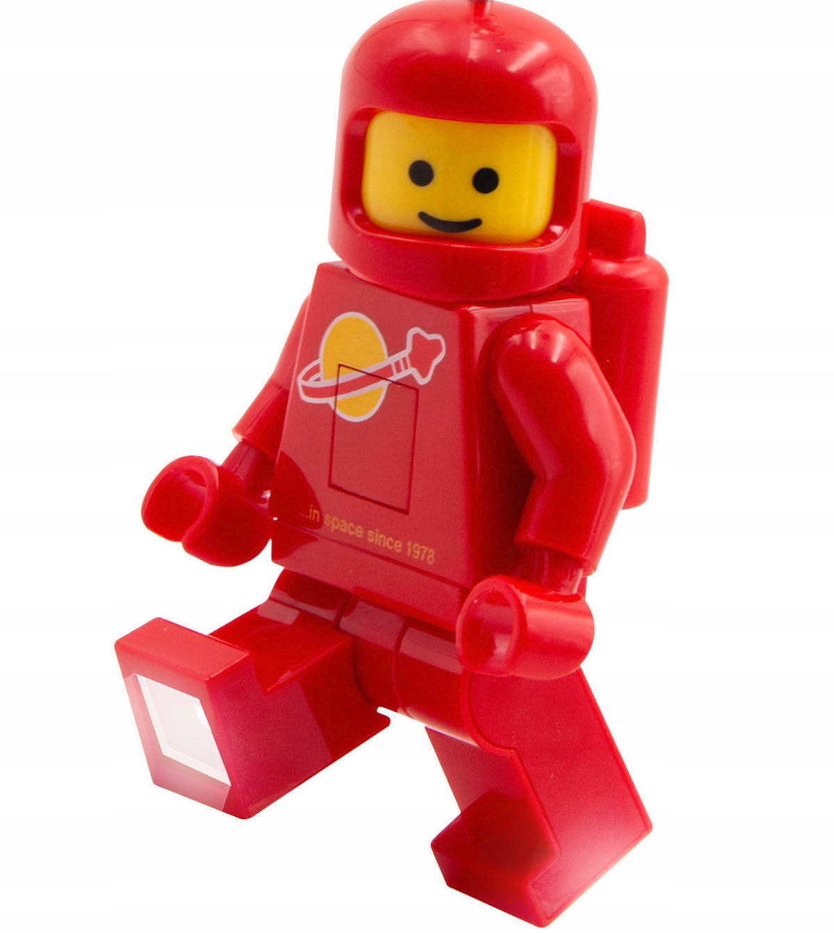 LEGO KEYCHAIN FLASHLIGHT LED SPACE CLASSIC ASTRONAUT RED +GIFT BAG Brand LEGO