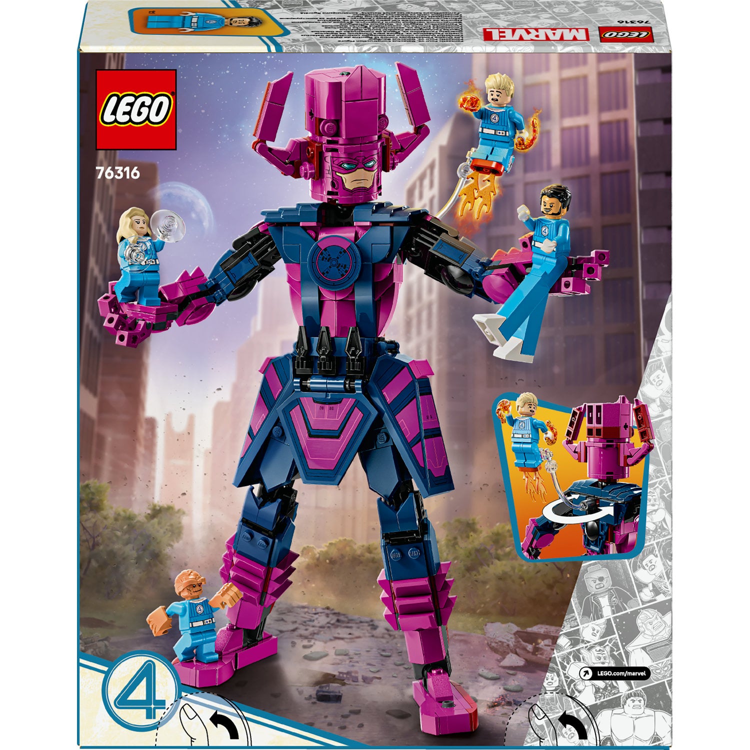LEGO Marvel Super Heroes 76316 - Fantastic Four vs. Galactus Figurine Product number 76316