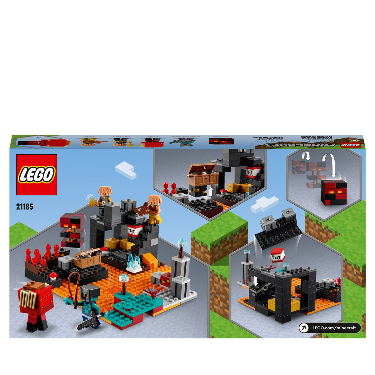 LEGO Minecraft 21185 The Nether Bastion Brand LEGO