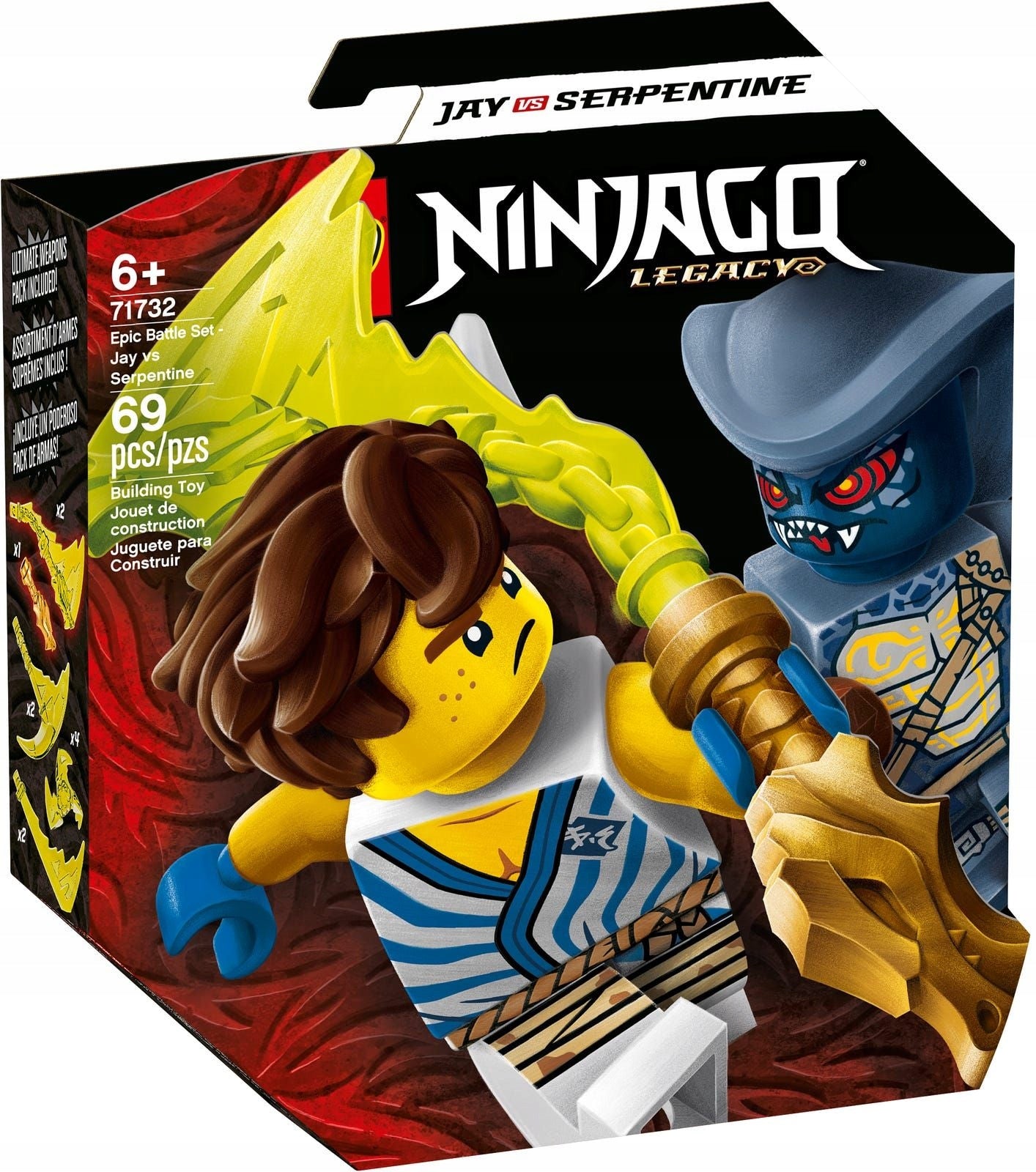 LEGO NINJAGO 71732 COMBAT SET JAY VS. SNAKE