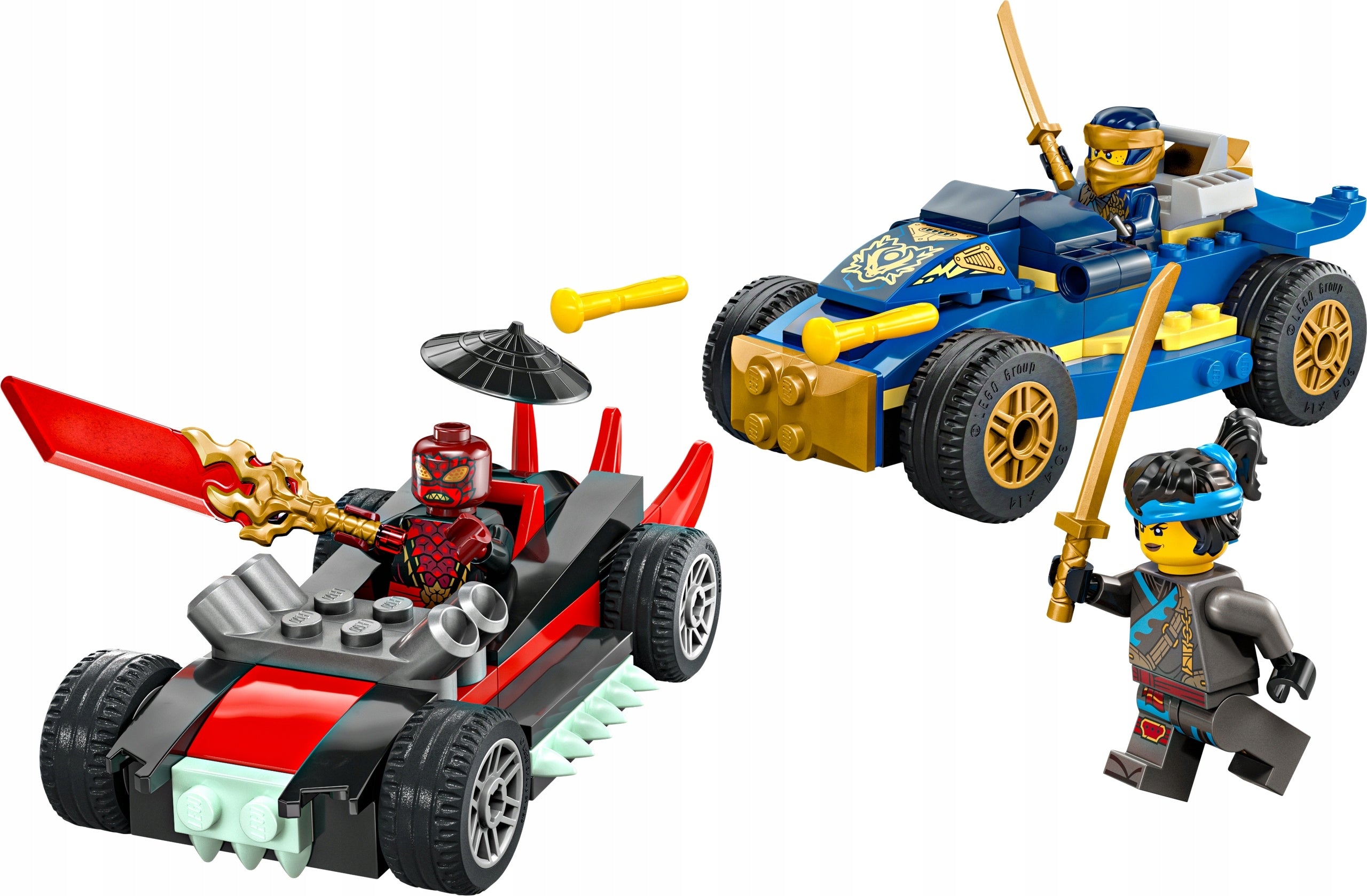 LEGO NINJAGO Blocks Set of 71840 Racing Duel Rogue Drix 3 Figures Packaging status original