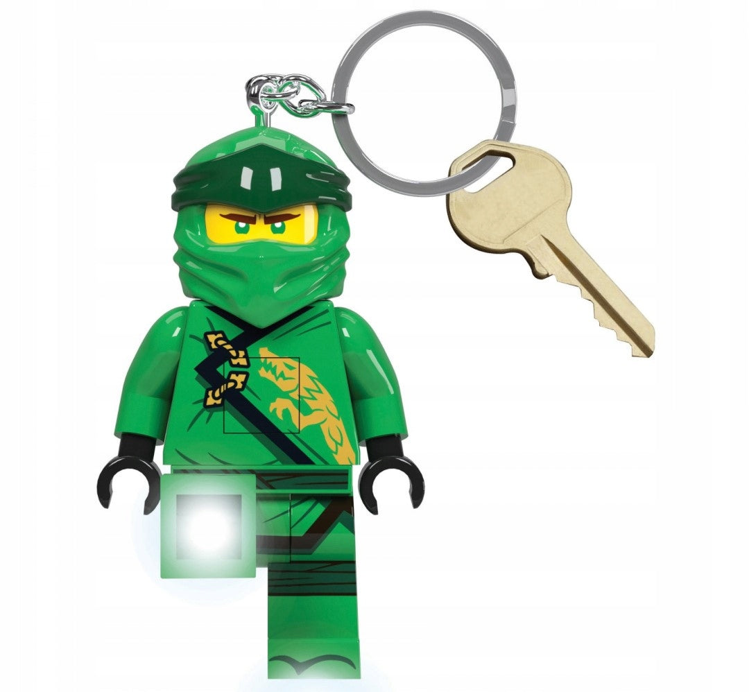 LEGO NINJAGO KEYCHAIN FLASHLIGHT LED LLOYD KEY CHAIN WITH FLASHLIGHT + GIFT BAG Brand LEGO