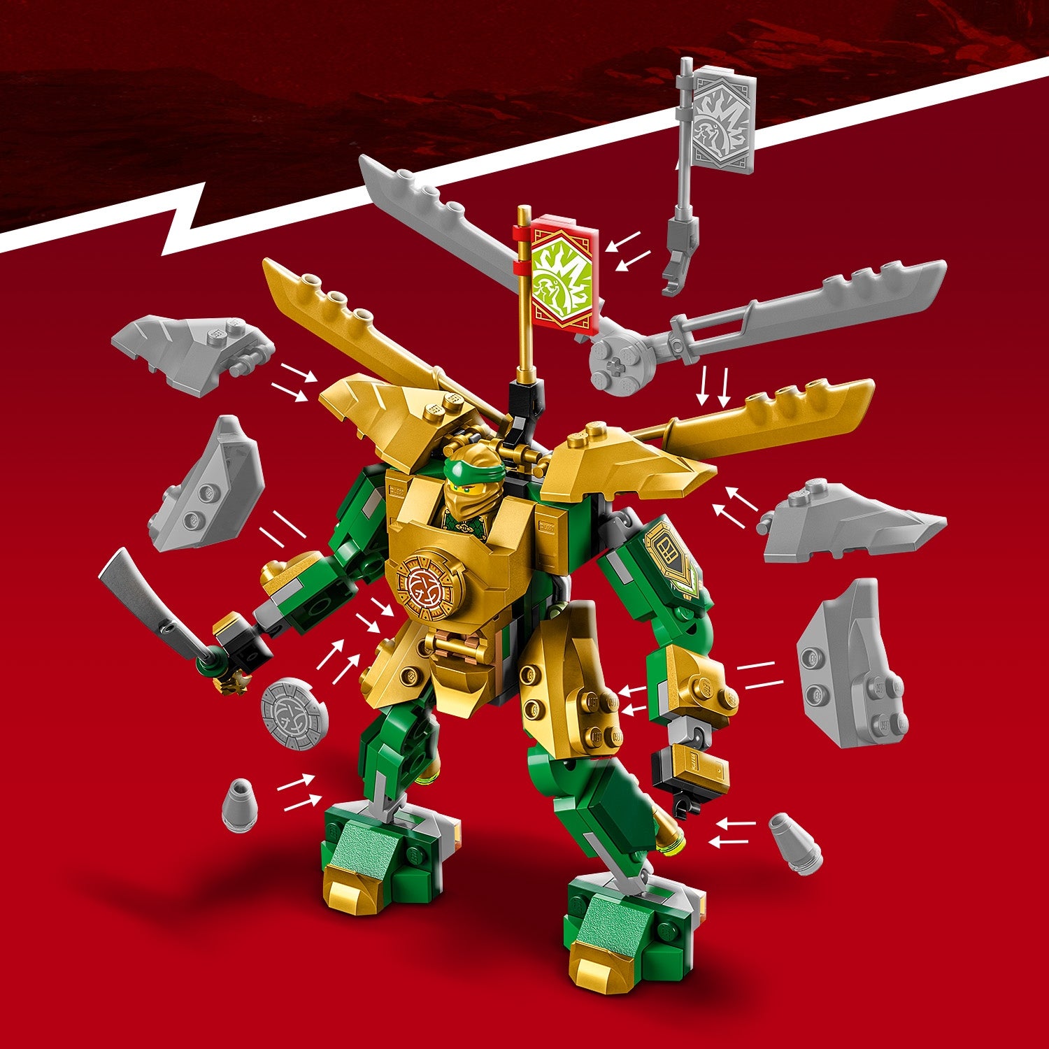 LEGO Ninjago 71781 Lloyd clash with Mech EVO 223 el. Brand LEGO