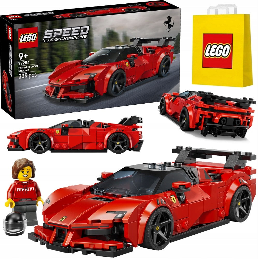 LEGO SPEED CHAMPIONS 77254 Model FERRARI SF90 XX Stradale + BAG LEGO