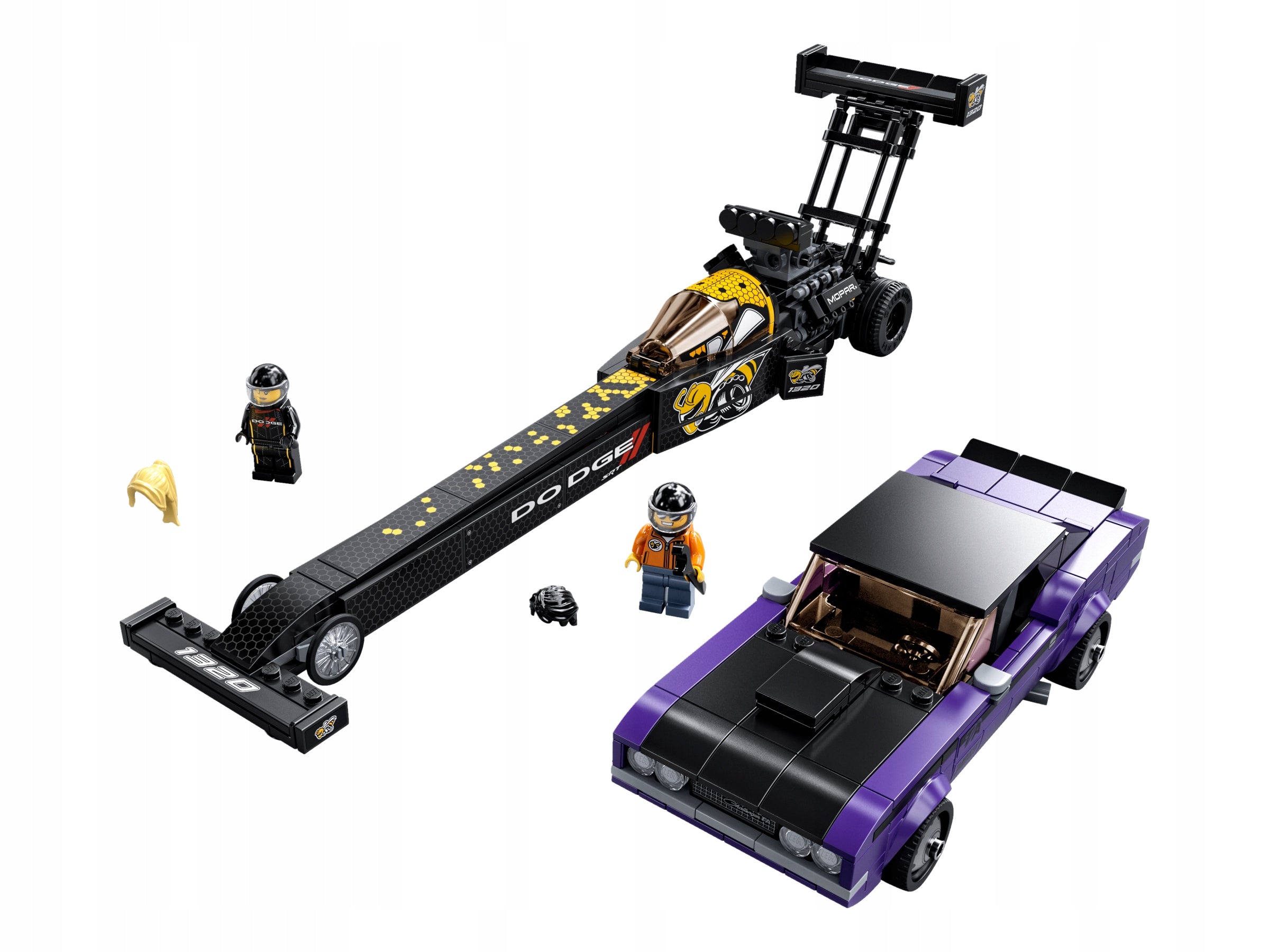LEGO Speed Champions 76904 Mopar Dodge Dragster and 1970 Dodge Challenger T/A Brand LEGO