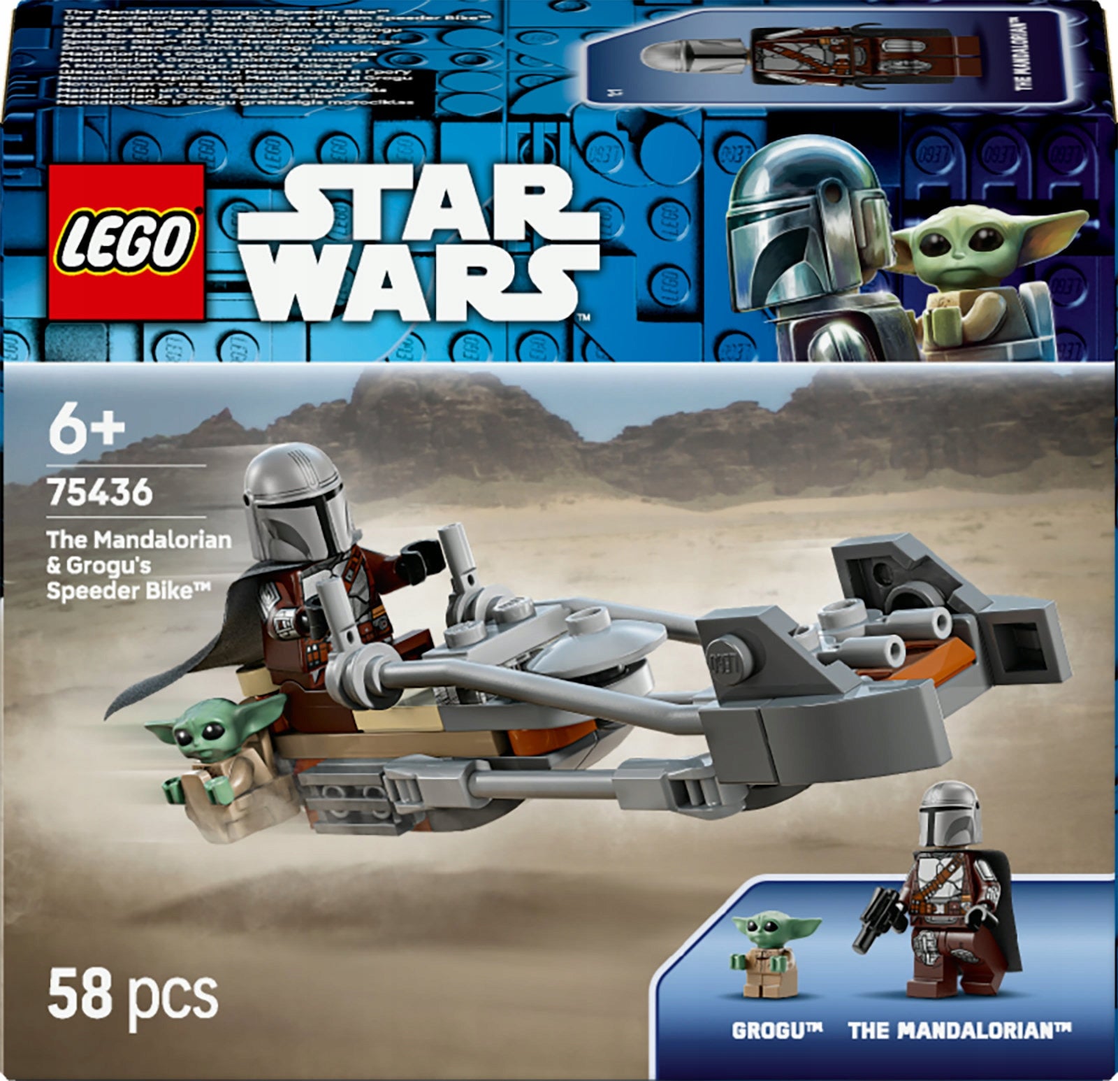 LEGO Star Wars Mandalorian and Grogu for children 75436