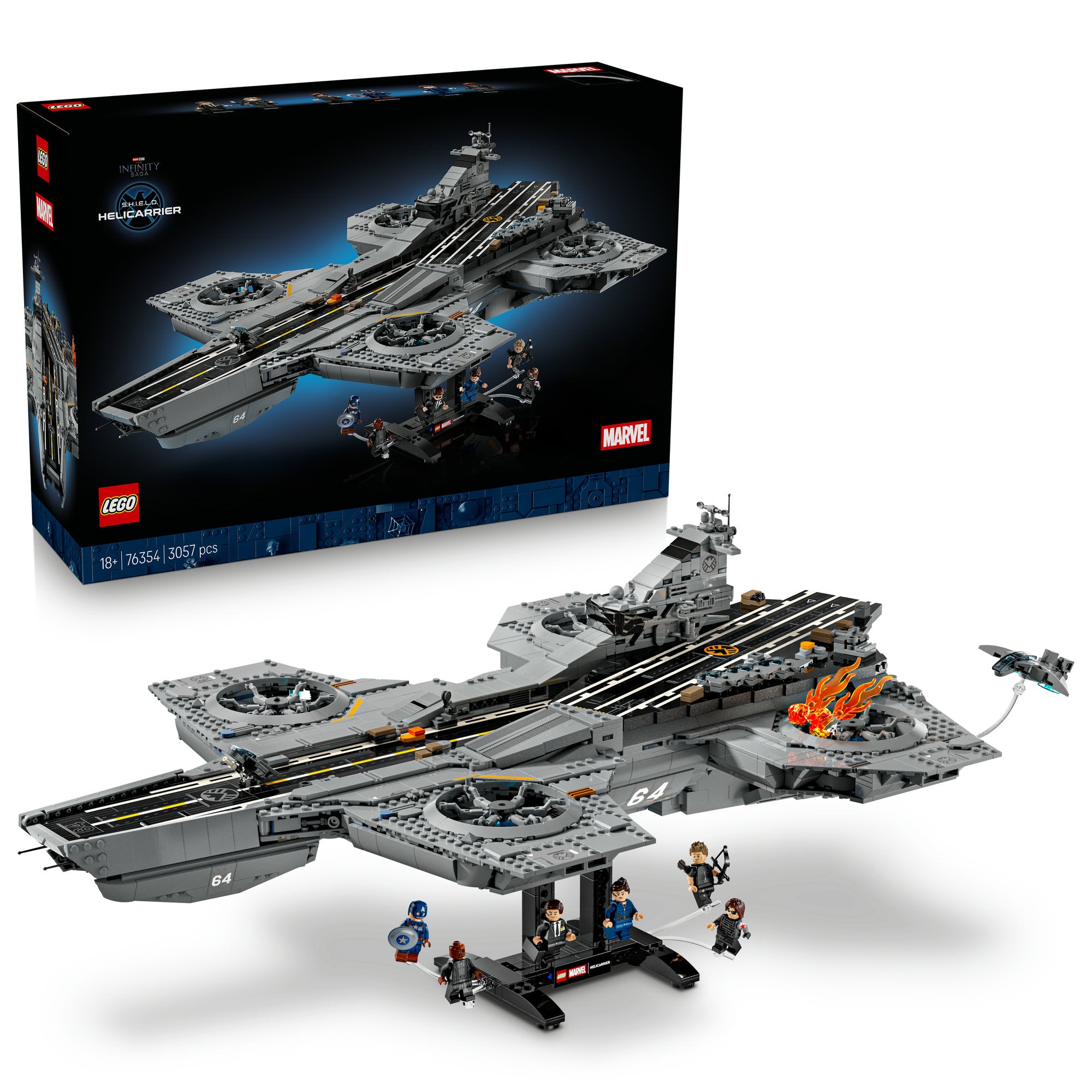 LEGO Super Heroes 76354 Aircraft Carrier S.A.R.C.Z.Y. Product number 76354
