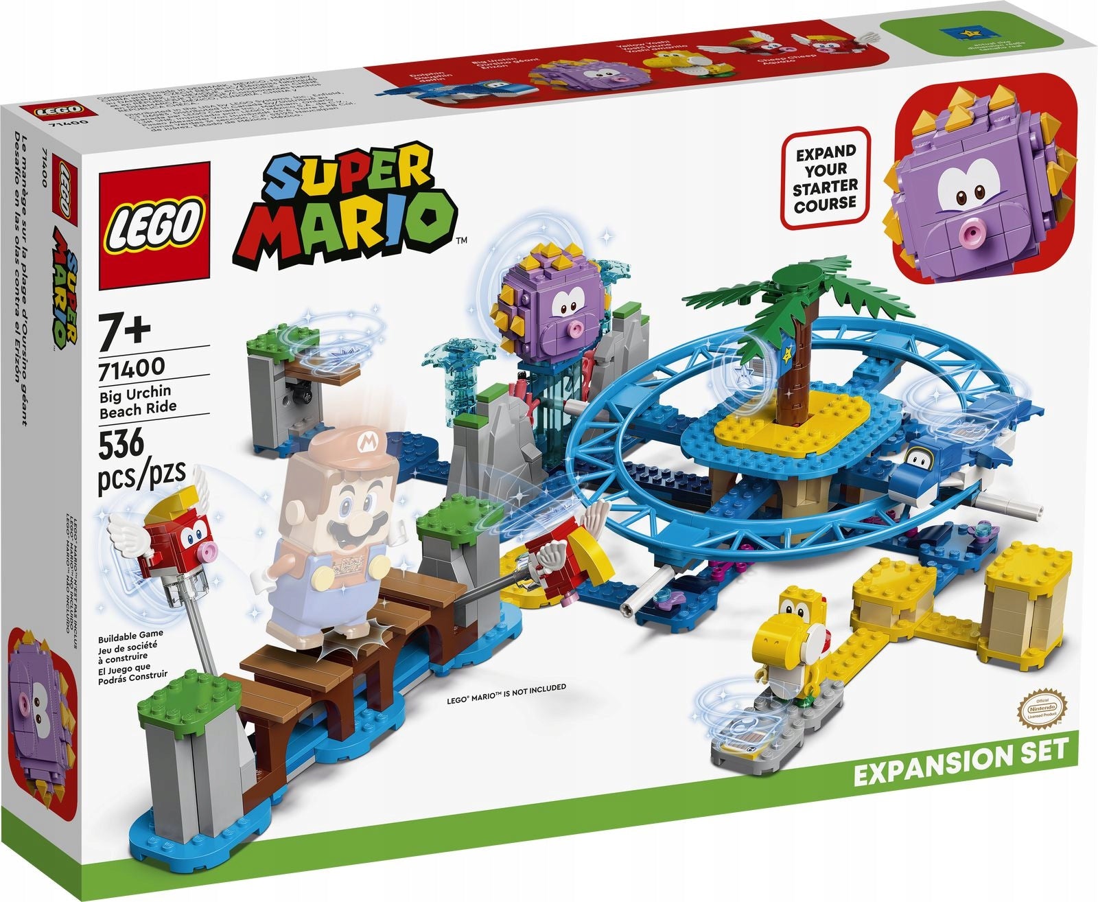 71400 LEGO® Super Mario Strandkarussell – Erweiterungsset „Großer Urchin“. 