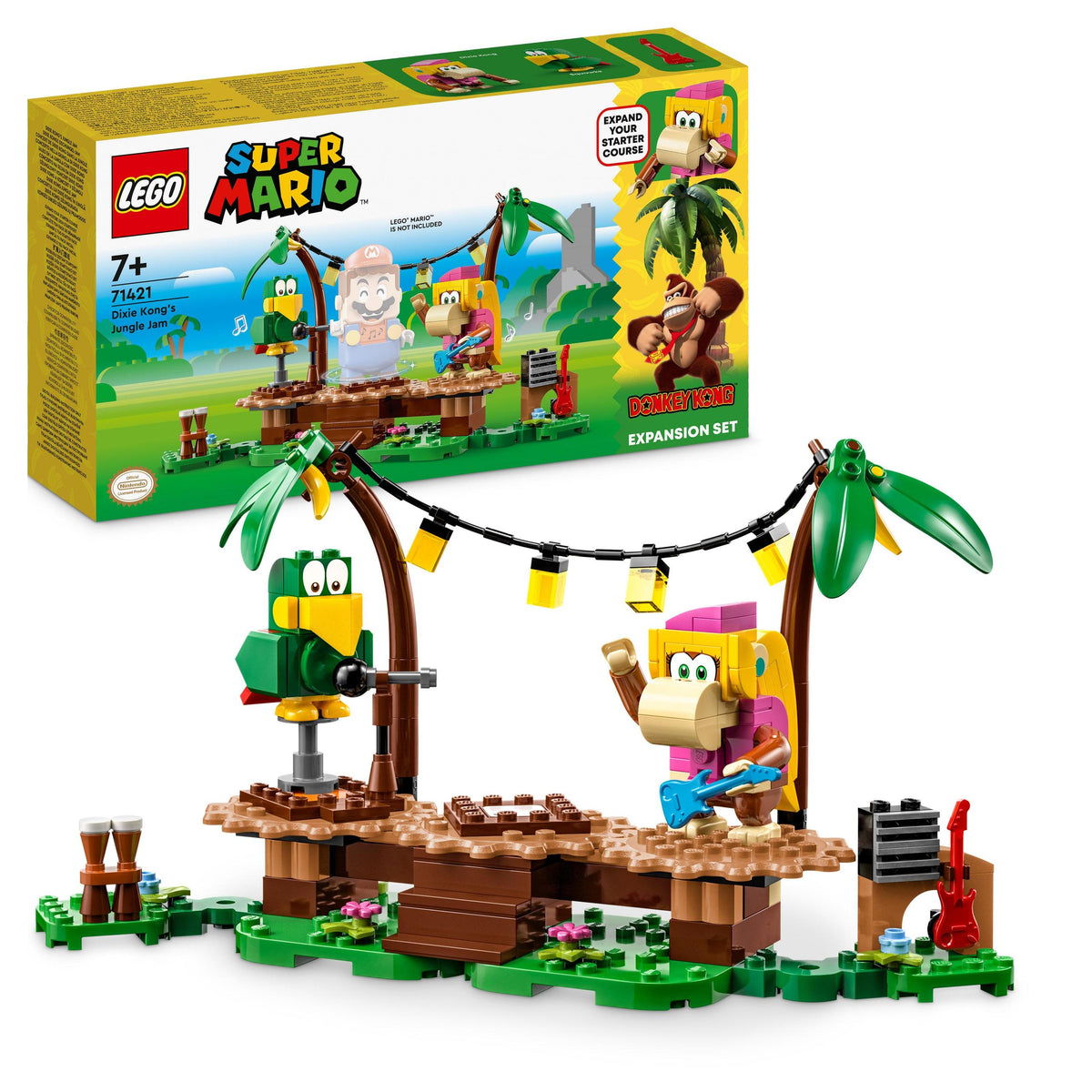 LEGO Super Mario 71421 Jungle Concert Dixie Kong zest.